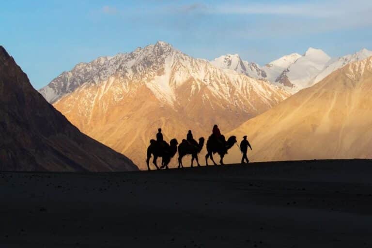 Ladakh travel with Pangong Lake, Nubra Valley and high-altitude landscapes across lakes, valleys and mountain passes