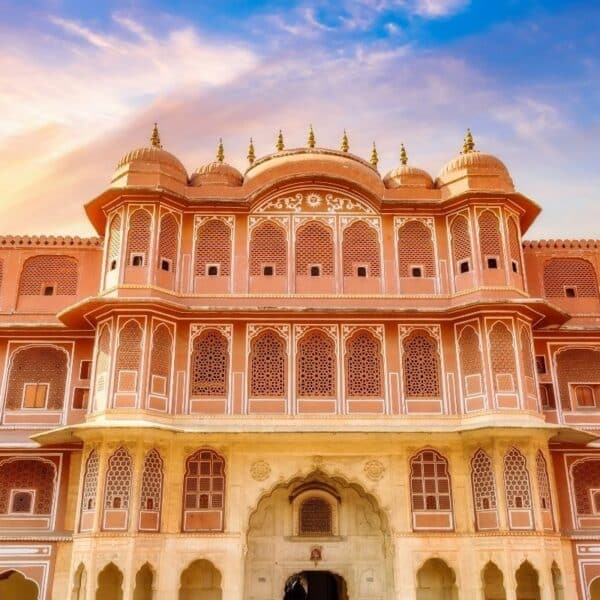 Pakketreis naar Rajasthan met een bezoek aan de Hawa Mahal en de architectuur van het paleis van Jaipur