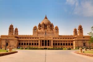 Tour package for Jodhpur featuring Umaid Bhawan Palace showing craft traditions and royal city landmarks