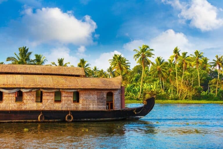 kerala-backwaters-houseboat with private South India travel scenery