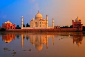 Luxury Golden Triangle tour India with Taj Mahal and Jaipur palace interiors