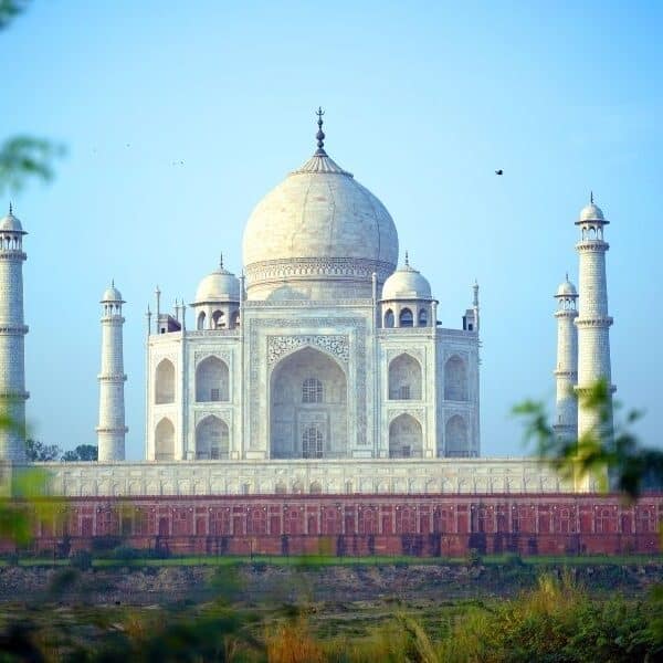 Golden Triangle trip from Jaipur with palace courtyards and Taj Mahal views with Taj Mahal, Delhi and Jaipur heritage landmarks